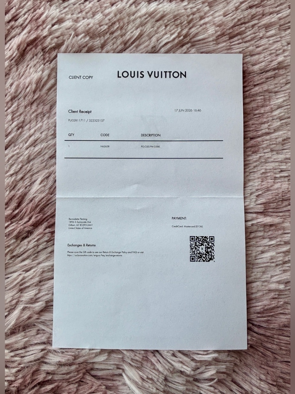 NWT Louis Vuitton Damier Ebene Key Pouch - Picture 11 of 11
